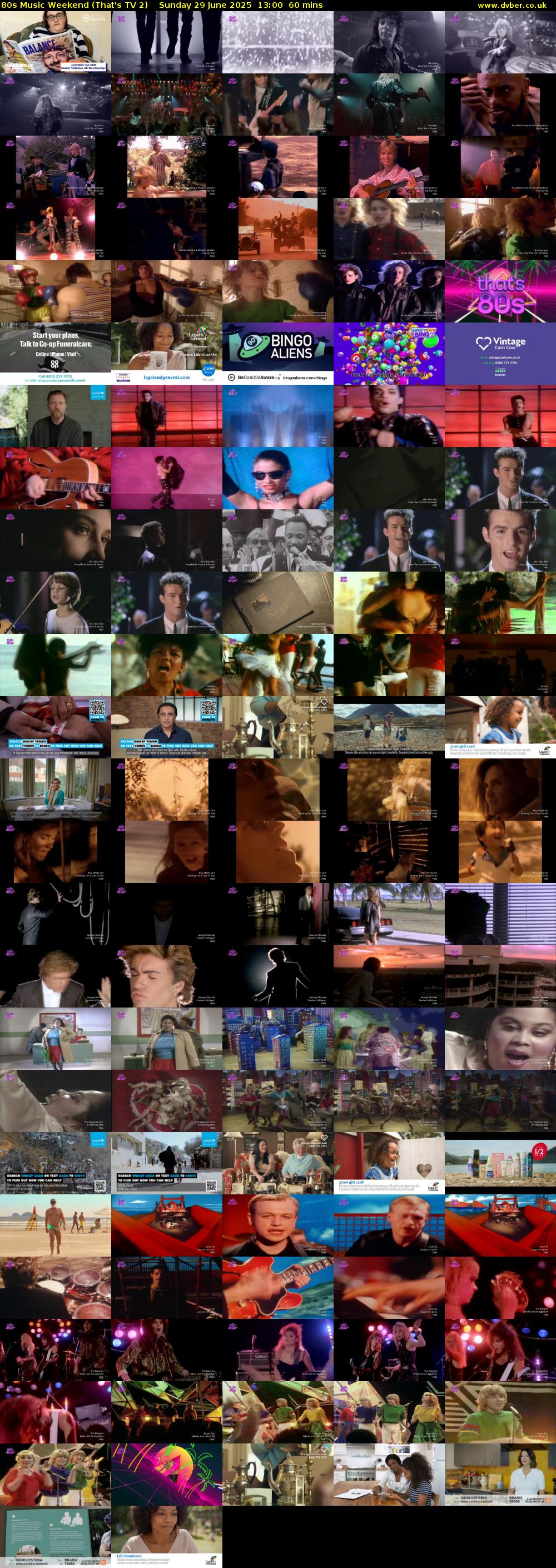80s Music Weekend (That's TV 2) Sunday 29 June 2025 13:00 - 14:00