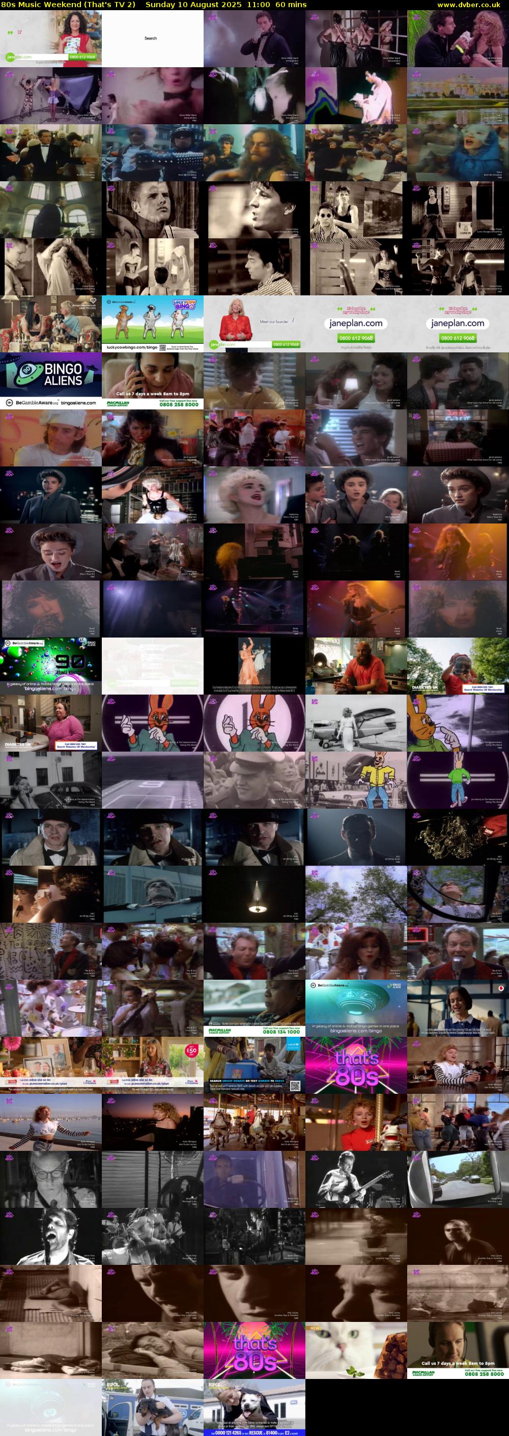 80s Music Weekend (That's TV 2) Sunday 10 August 2025 11:00 - 12:00