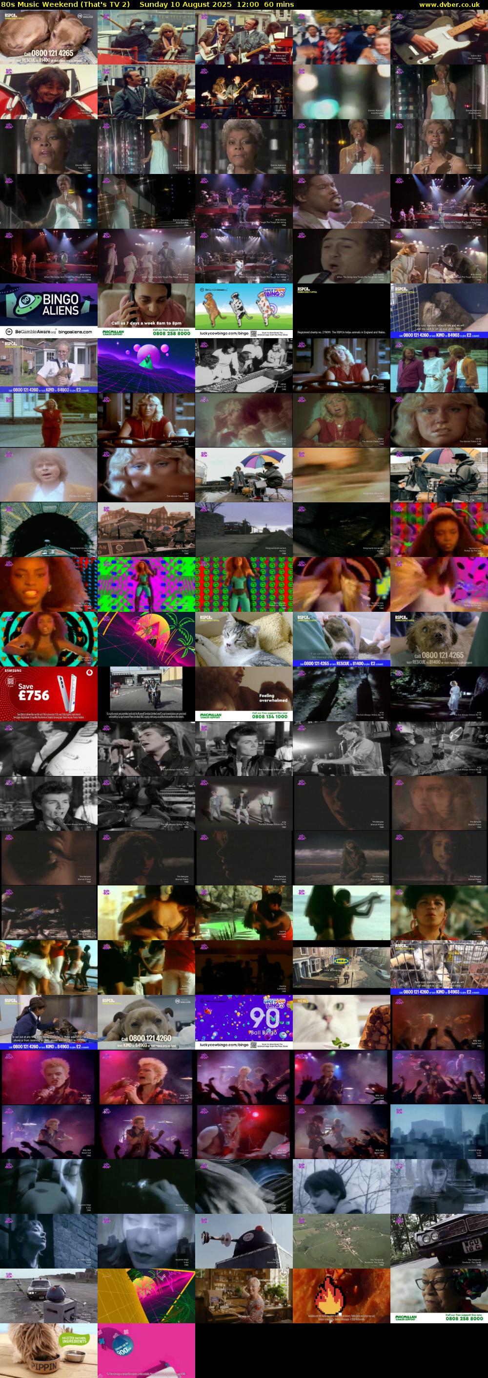 80s Music Weekend (That's TV 2) Sunday 10 August 2025 12:00 - 13:00