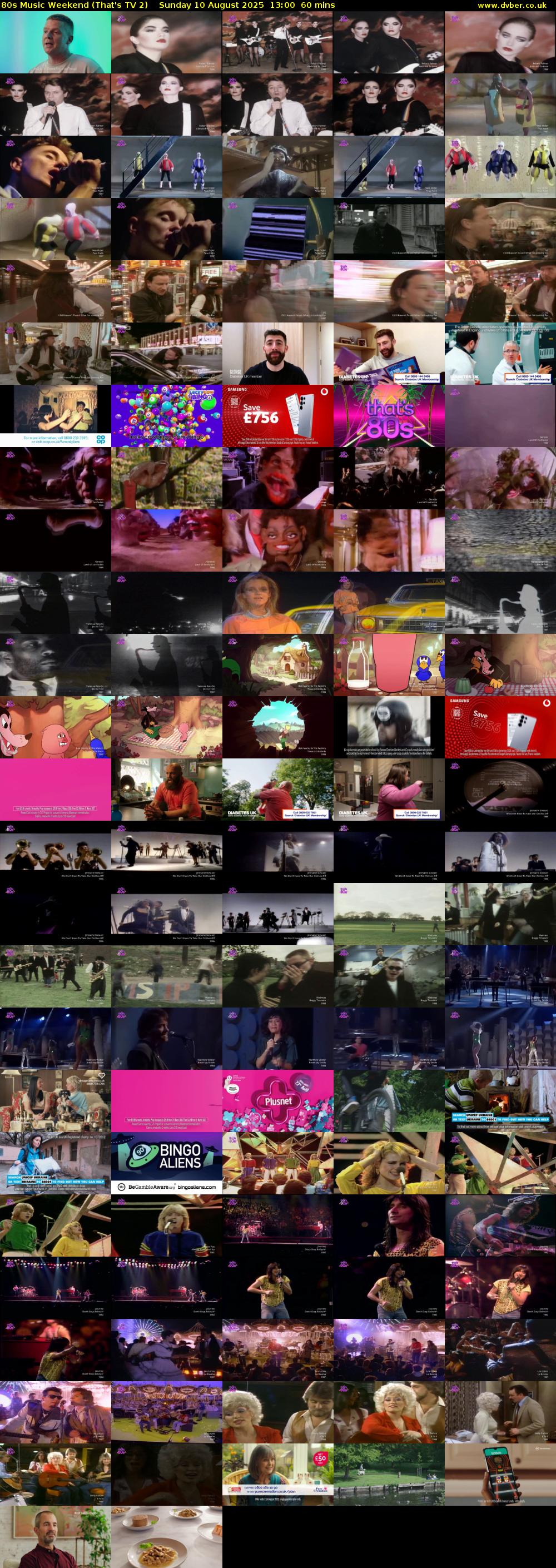 80s Music Weekend (That's TV 2) Sunday 10 August 2025 13:00 - 14:00