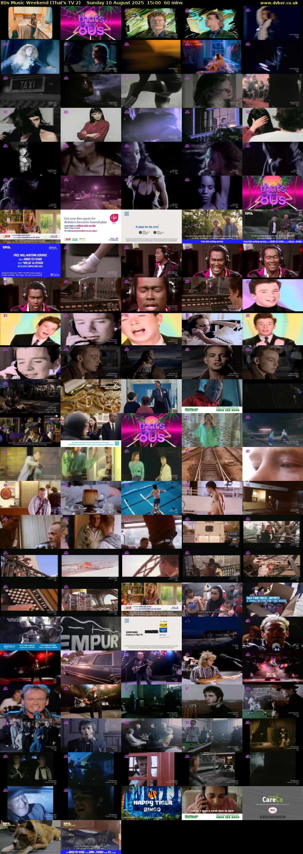 80s Music Weekend (That's TV 2) Sunday 10 August 2025 15:00 - 16:00