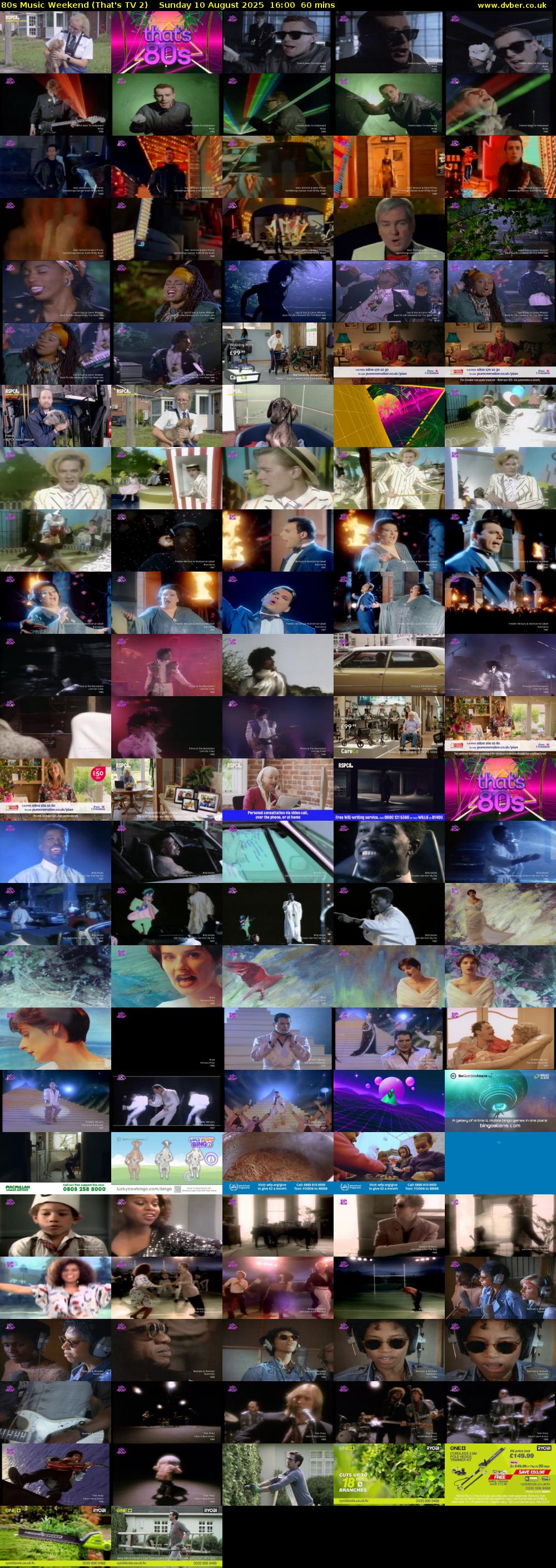 80s Music Weekend (That's TV 2) Sunday 10 August 2025 16:00 - 17:00
