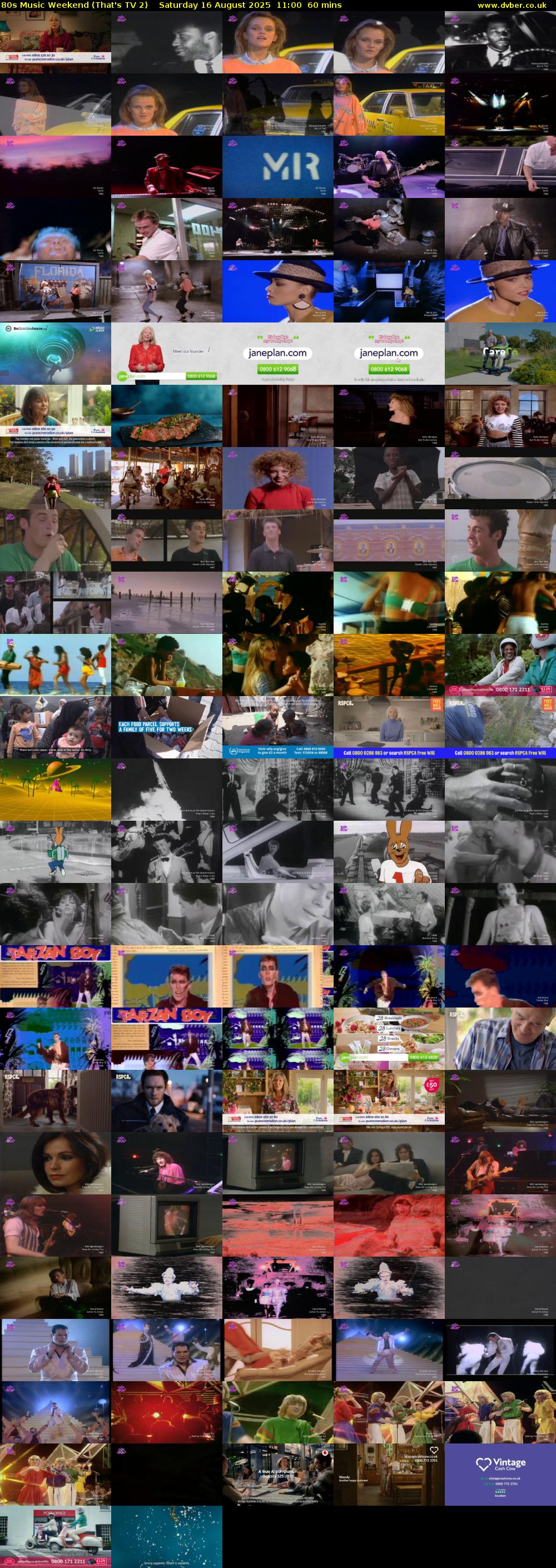 80s Music Weekend (That's TV 2) Saturday 16 August 2025 11:00 - 12:00
