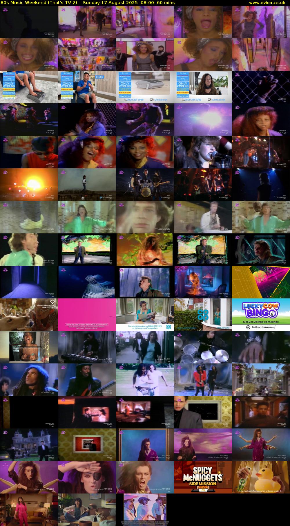 80s Music Weekend (That's TV 2) Sunday 17 August 2025 08:00 - 09:00