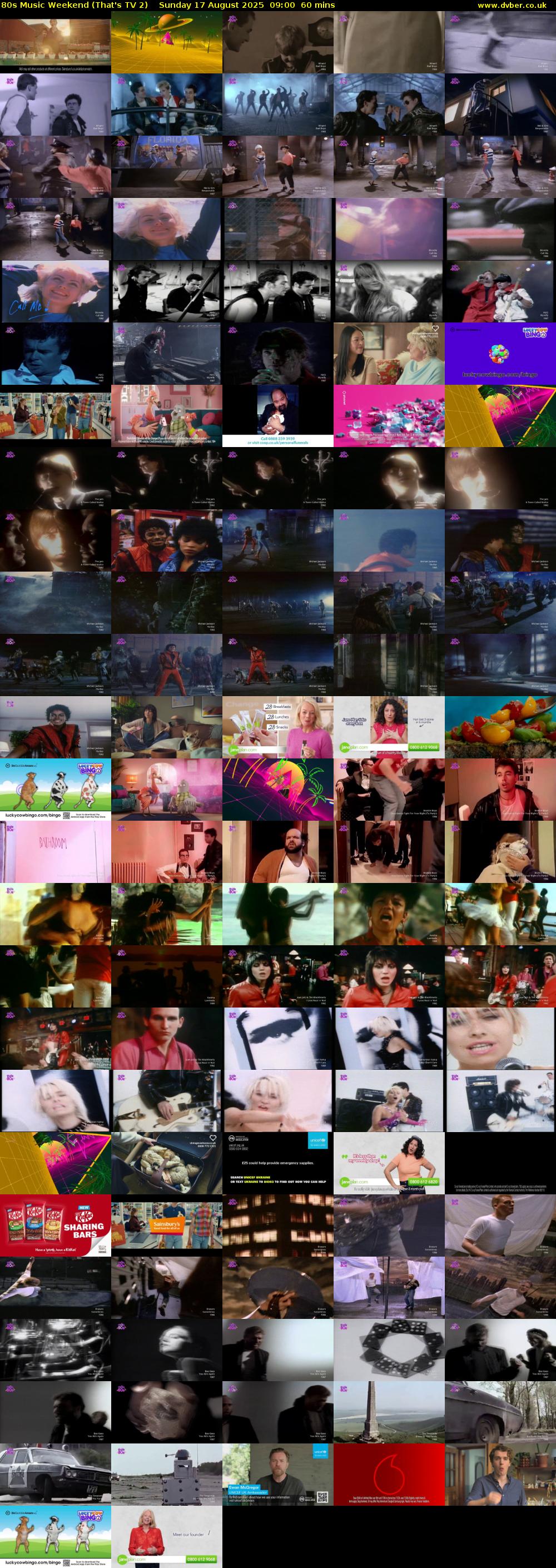 80s Music Weekend (That's TV 2) Sunday 17 August 2025 09:00 - 10:00