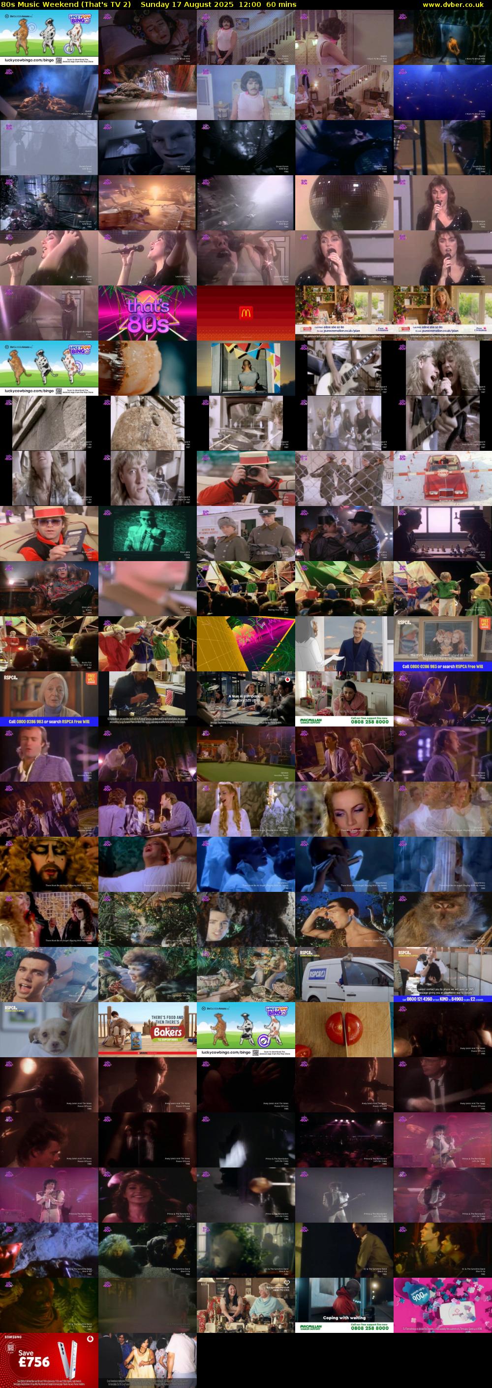 80s Music Weekend (That's TV 2) Sunday 17 August 2025 12:00 - 13:00