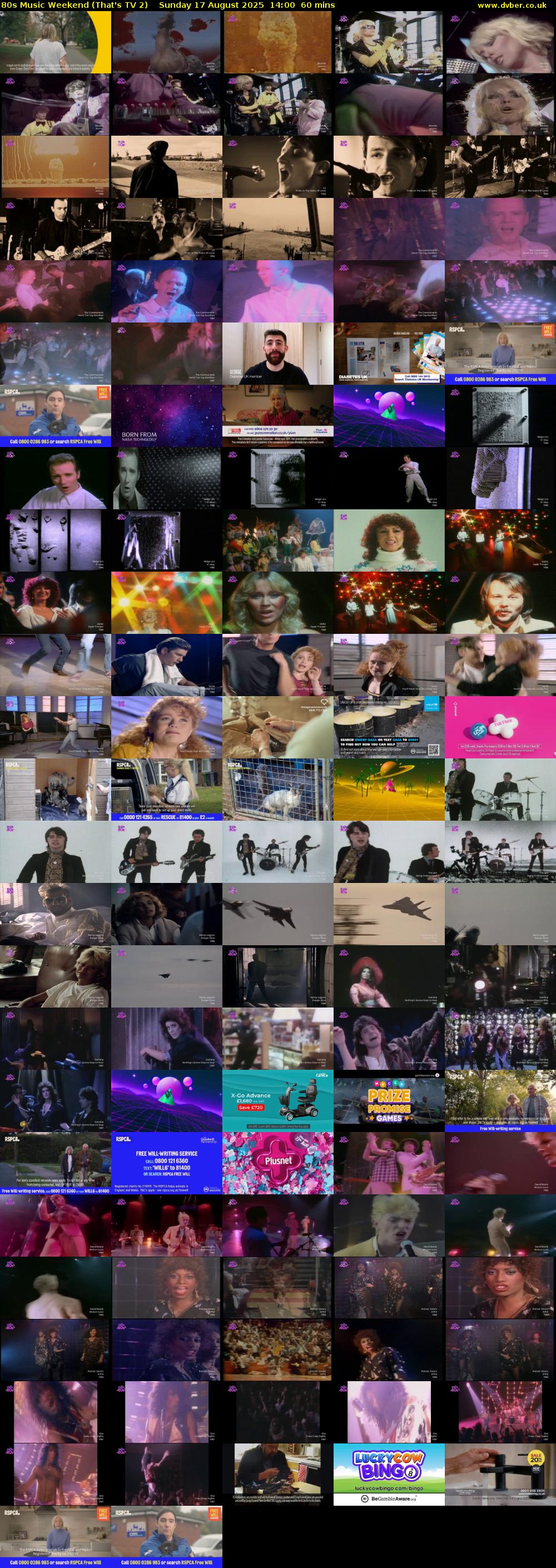 80s Music Weekend (That's TV 2) Sunday 17 August 2025 14:00 - 15:00