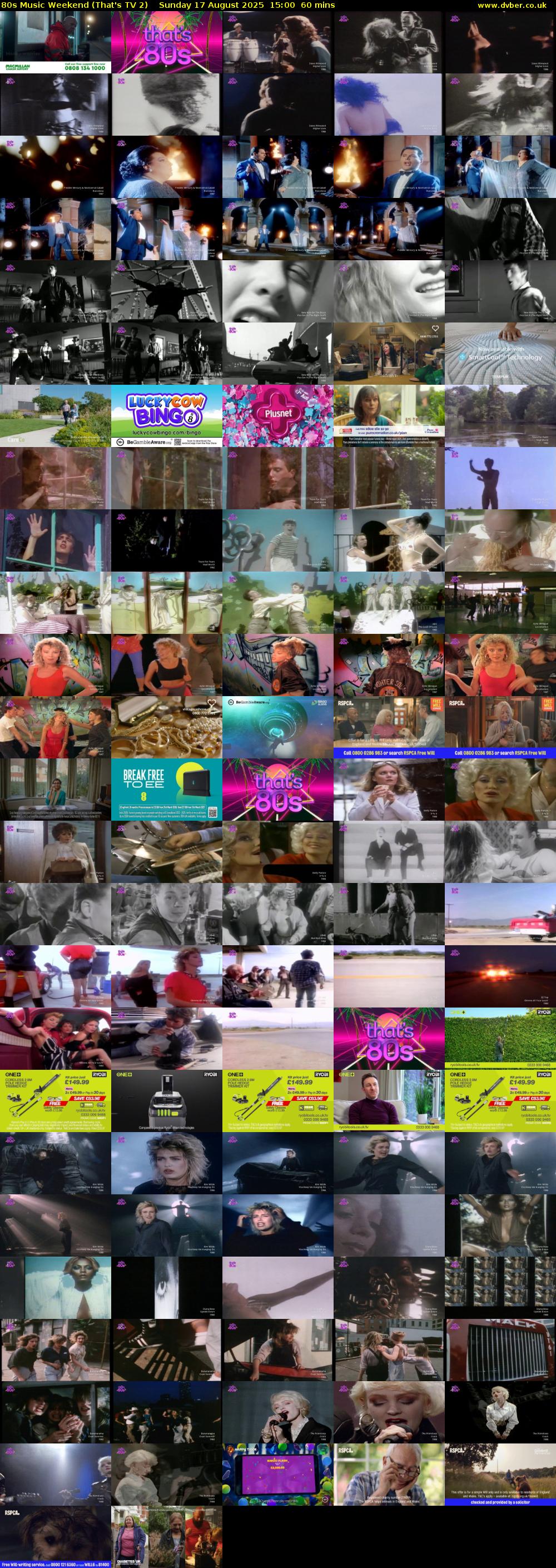 80s Music Weekend (That's TV 2) Sunday 17 August 2025 15:00 - 16:00