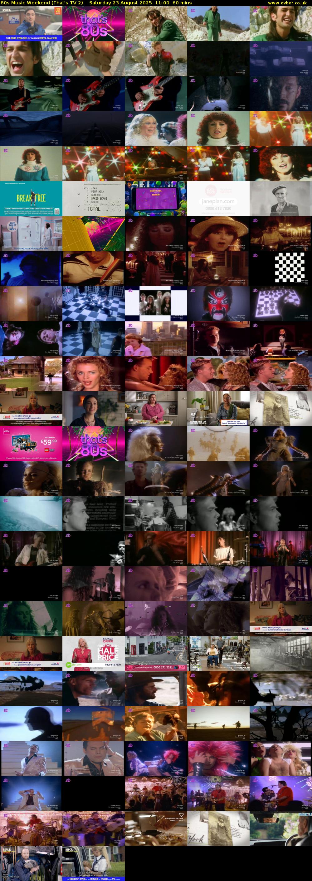 80s Music Weekend (That's TV 2) Saturday 23 August 2025 11:00 - 12:00