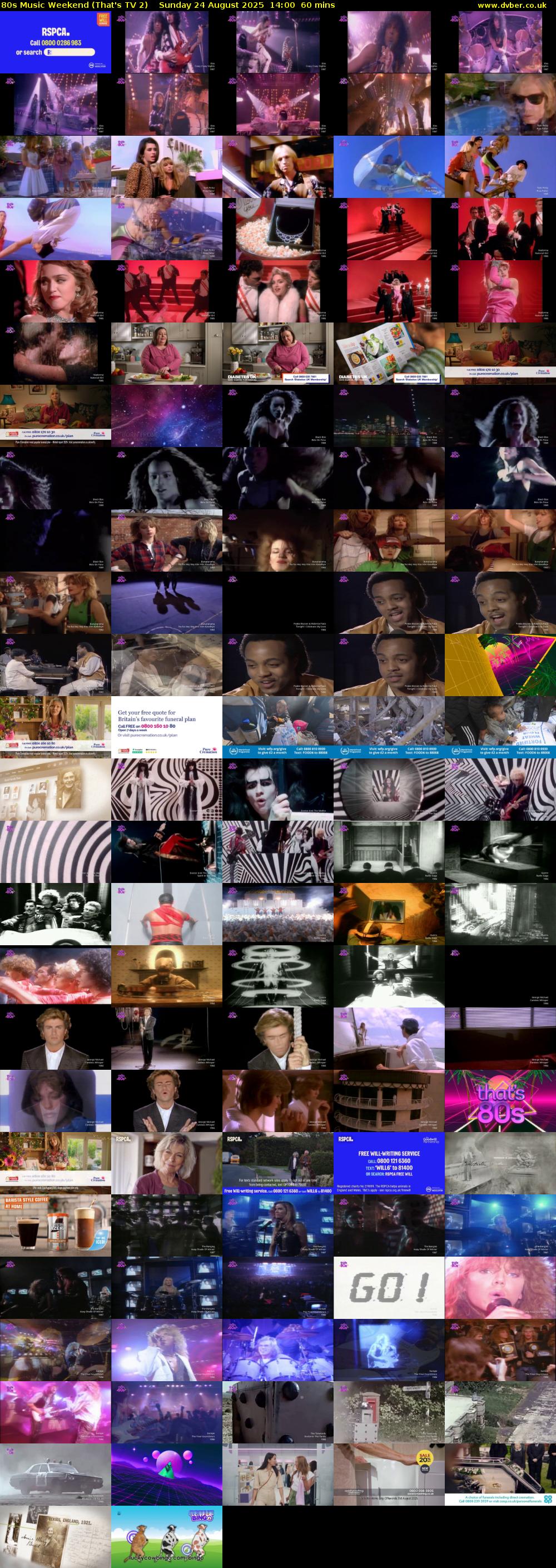 80s Music Weekend (That's TV 2) Sunday 24 August 2025 14:00 - 15:00