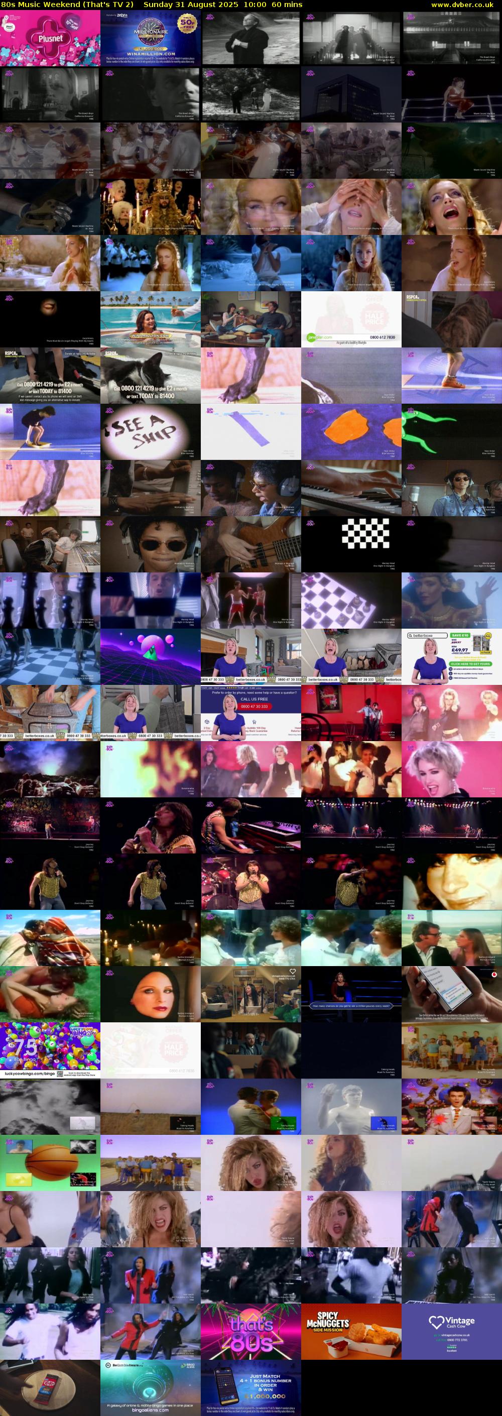 80s Music Weekend (That's TV 2) Sunday 31 August 2025 10:00 - 11:00