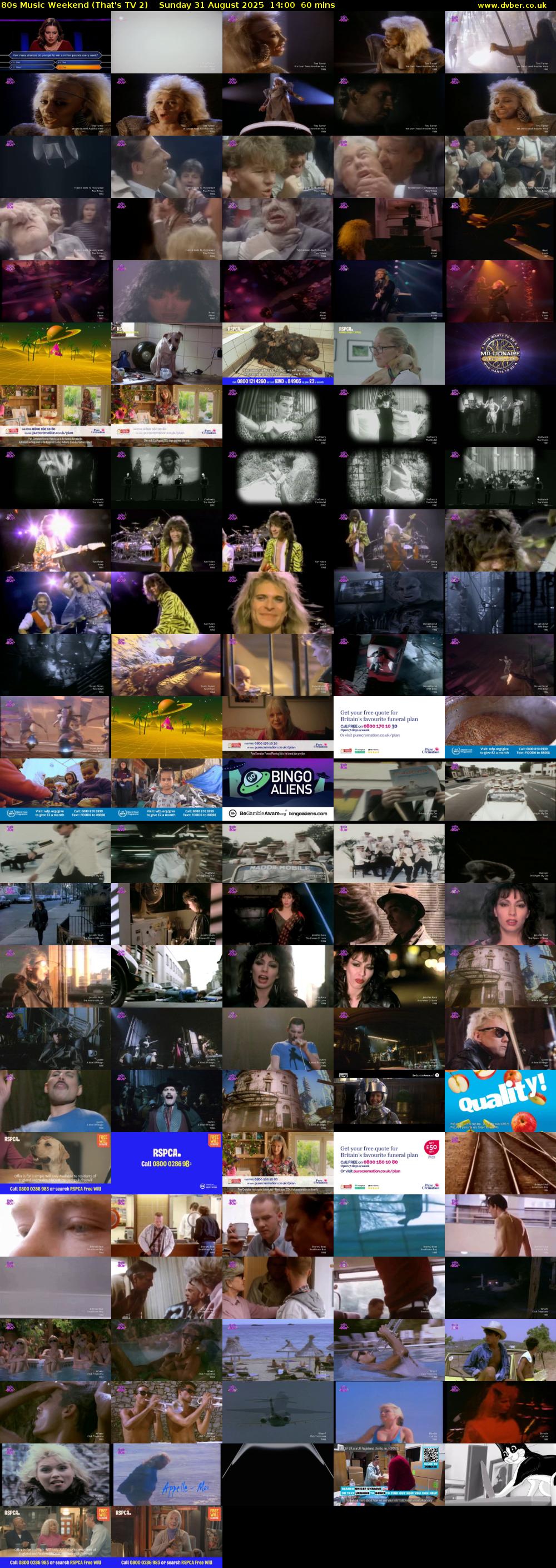80s Music Weekend (That's TV 2) Sunday 31 August 2025 14:00 - 15:00
