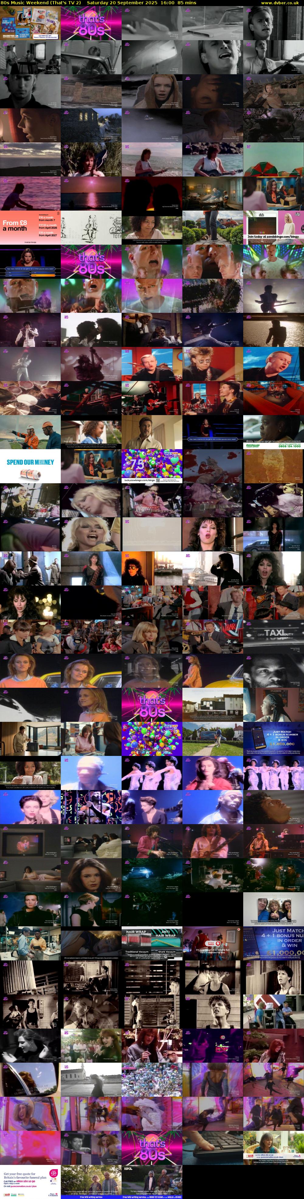 80s Music Weekend (That's TV 2) Saturday 20 September 2025 16:00 - 17:25