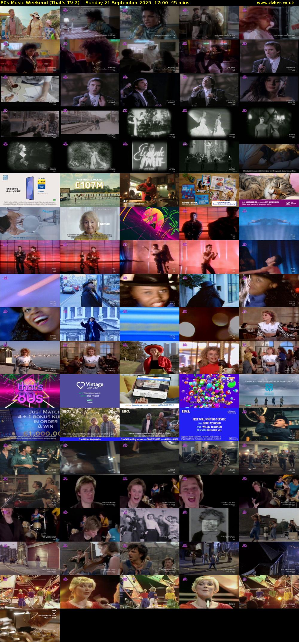80s Music Weekend (That's TV 2) Sunday 21 September 2025 17:00 - 17:45