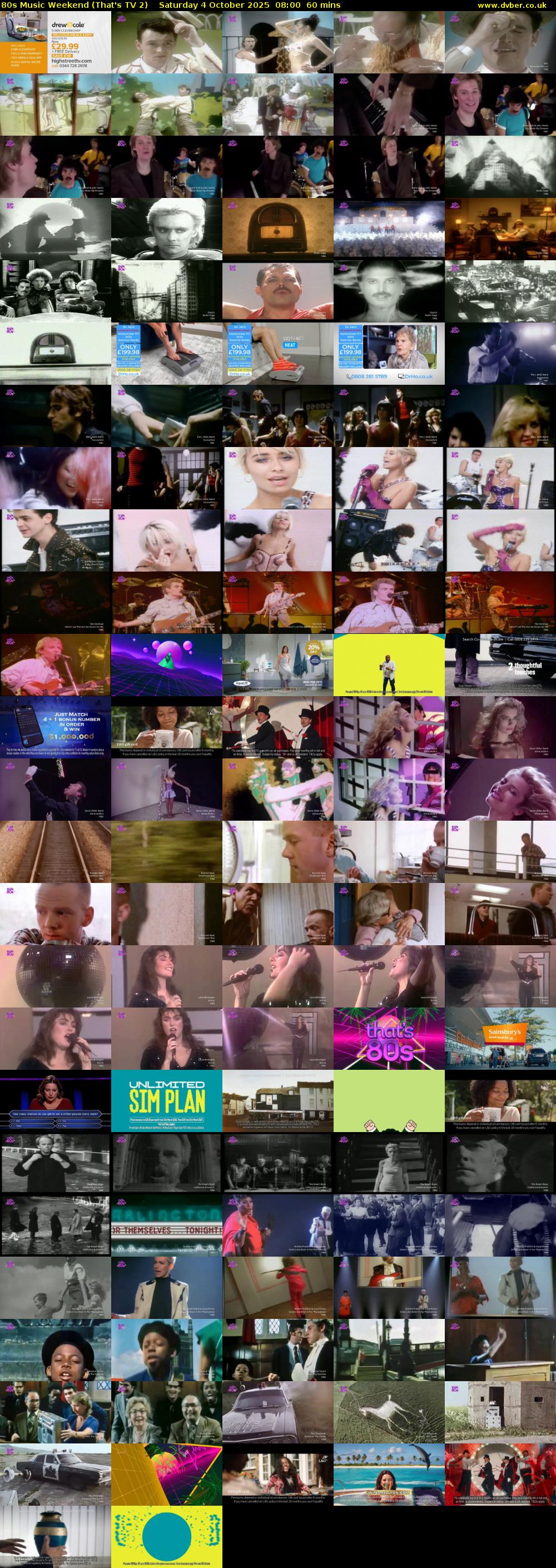 80s Music Weekend (That's TV 2) Saturday 4 October 2025 08:00 - 09:00