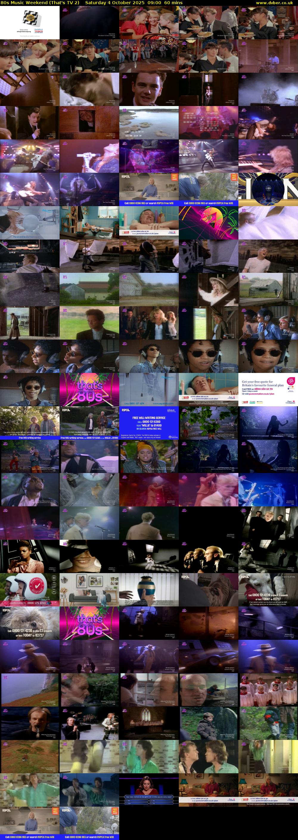 80s Music Weekend (That's TV 2) Saturday 4 October 2025 09:00 - 10:00