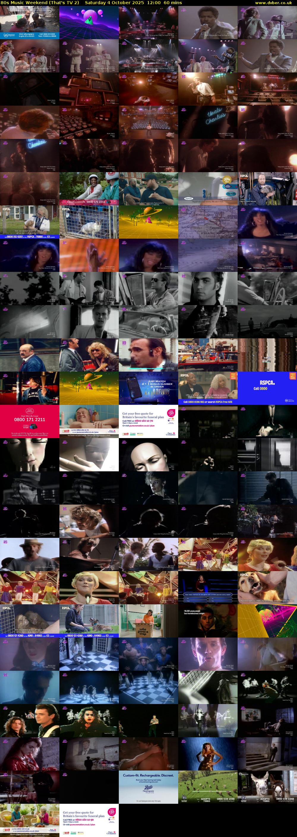 80s Music Weekend (That's TV 2) Saturday 4 October 2025 12:00 - 13:00