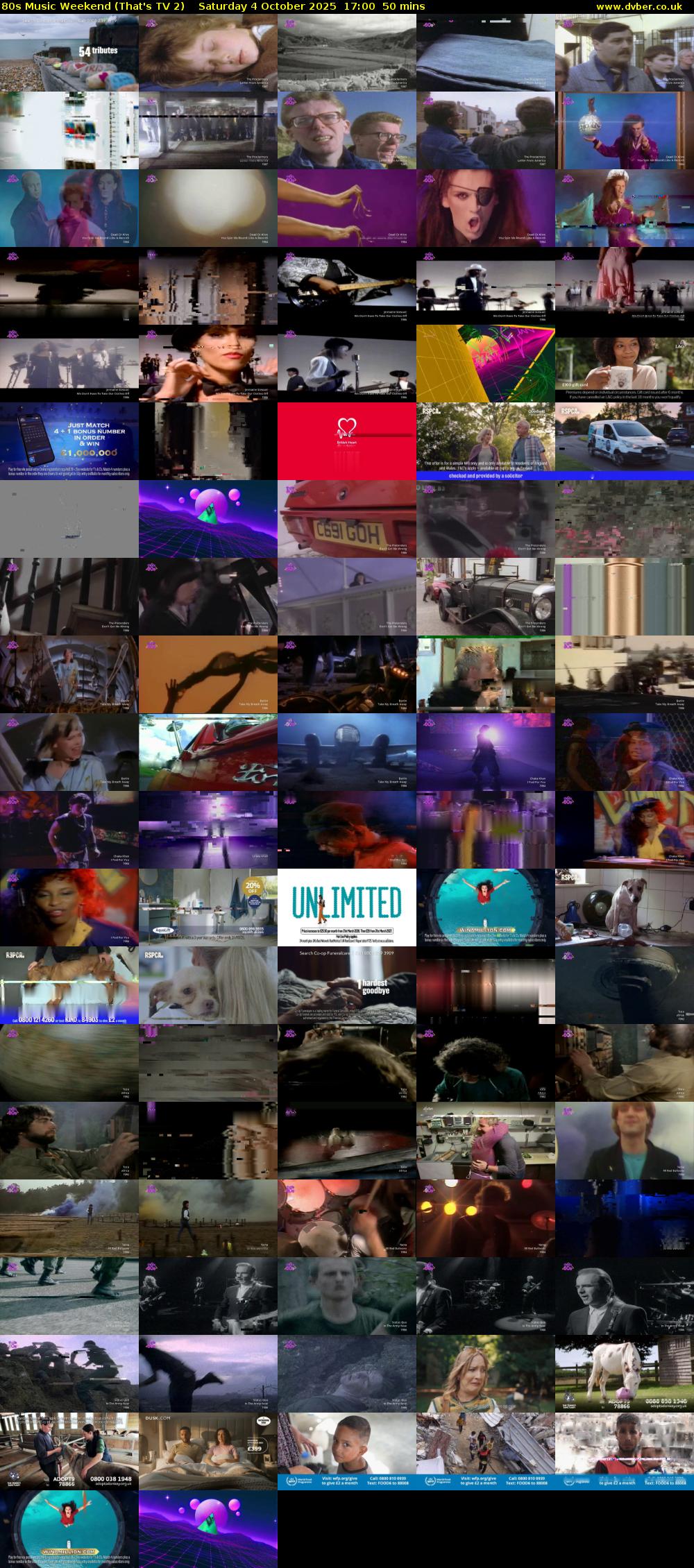 80s Music Weekend (That's TV 2) Saturday 4 October 2025 17:00 - 17:50