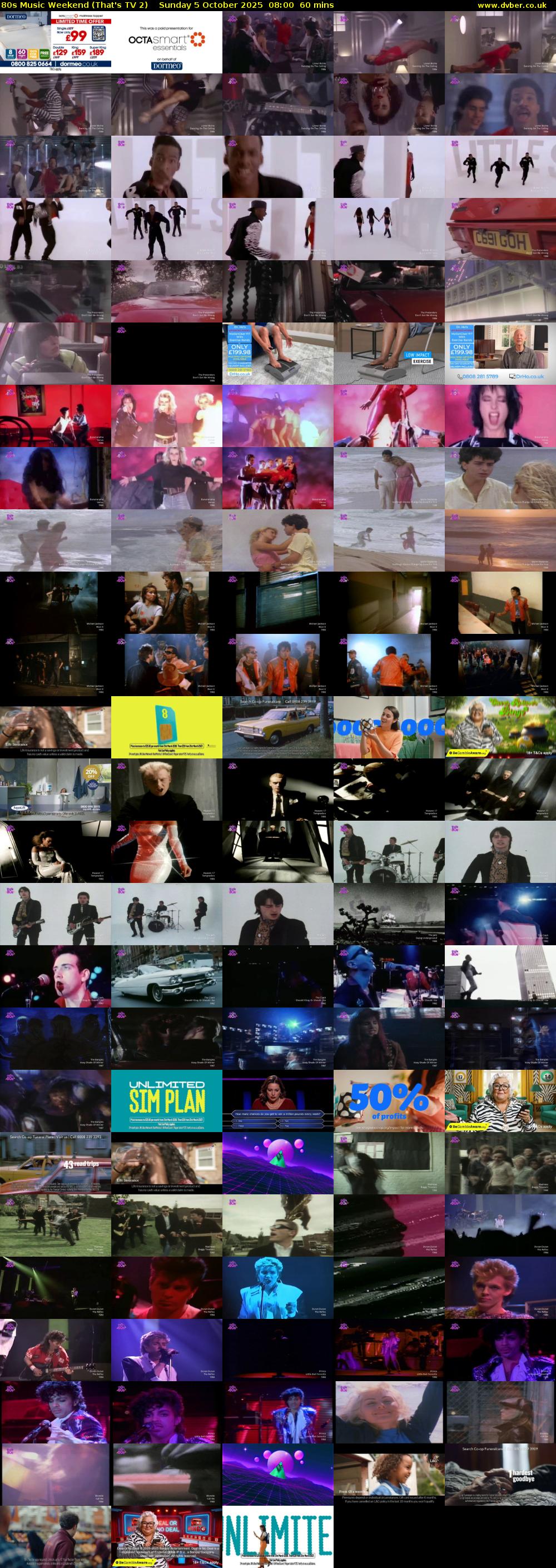 80s Music Weekend (That's TV 2) Sunday 5 October 2025 08:00 - 09:00