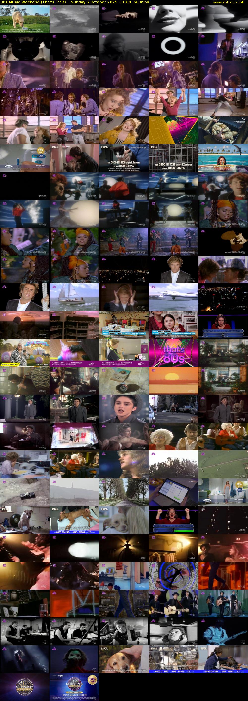 80s Music Weekend (That's TV 2) Sunday 5 October 2025 11:00 - 12:00