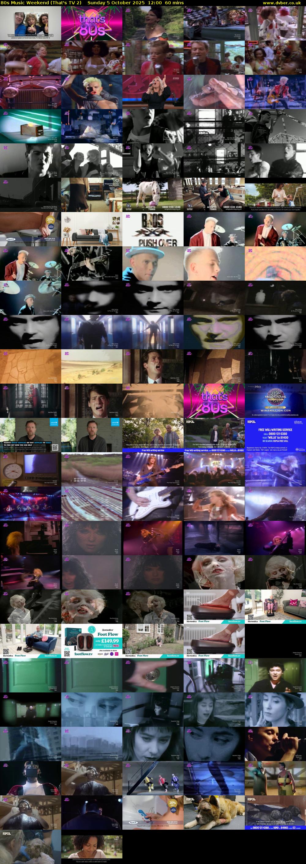 80s Music Weekend (That's TV 2) Sunday 5 October 2025 12:00 - 13:00