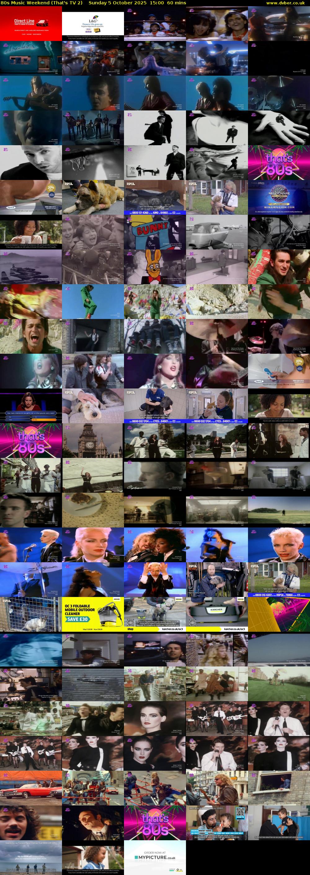 80s Music Weekend (That's TV 2) Sunday 5 October 2025 15:00 - 16:00