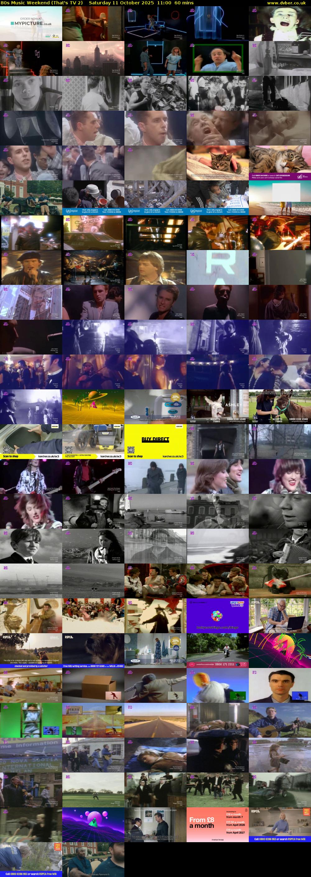 80s Music Weekend (That's TV 2) Saturday 11 October 2025 11:00 - 12:00