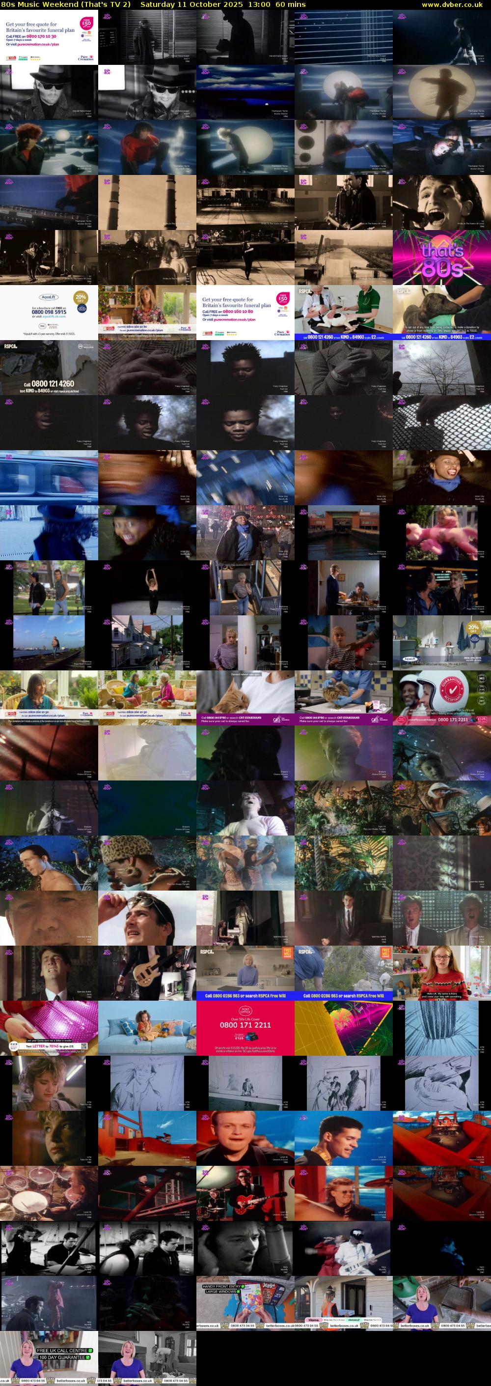 80s Music Weekend (That's TV 2) Saturday 11 October 2025 13:00 - 14:00