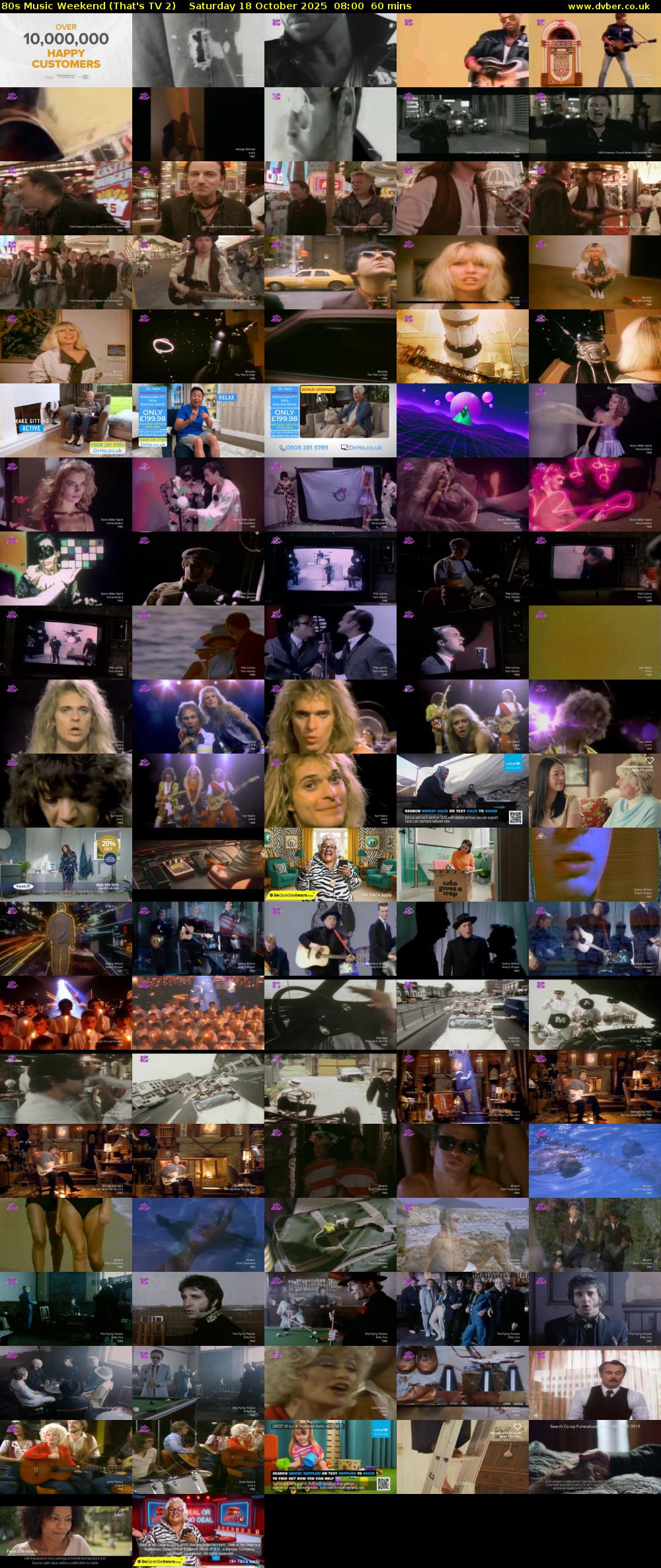 80s Music Weekend (That's TV 2) Saturday 18 October 2025 08:00 - 09:00