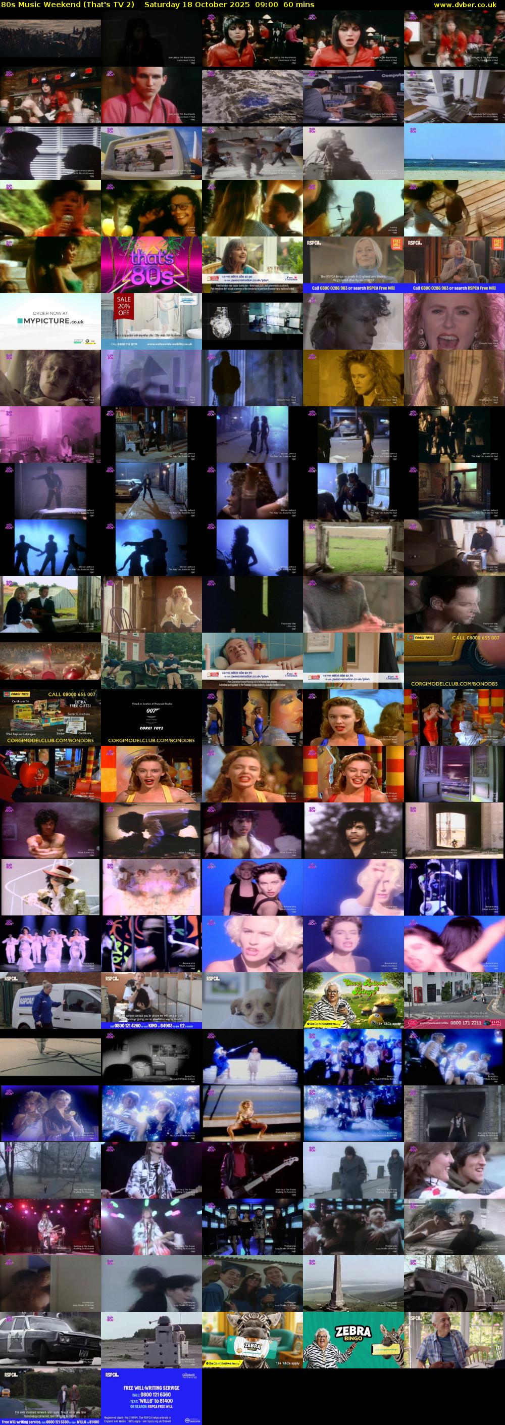 80s Music Weekend (That's TV 2) Saturday 18 October 2025 09:00 - 10:00