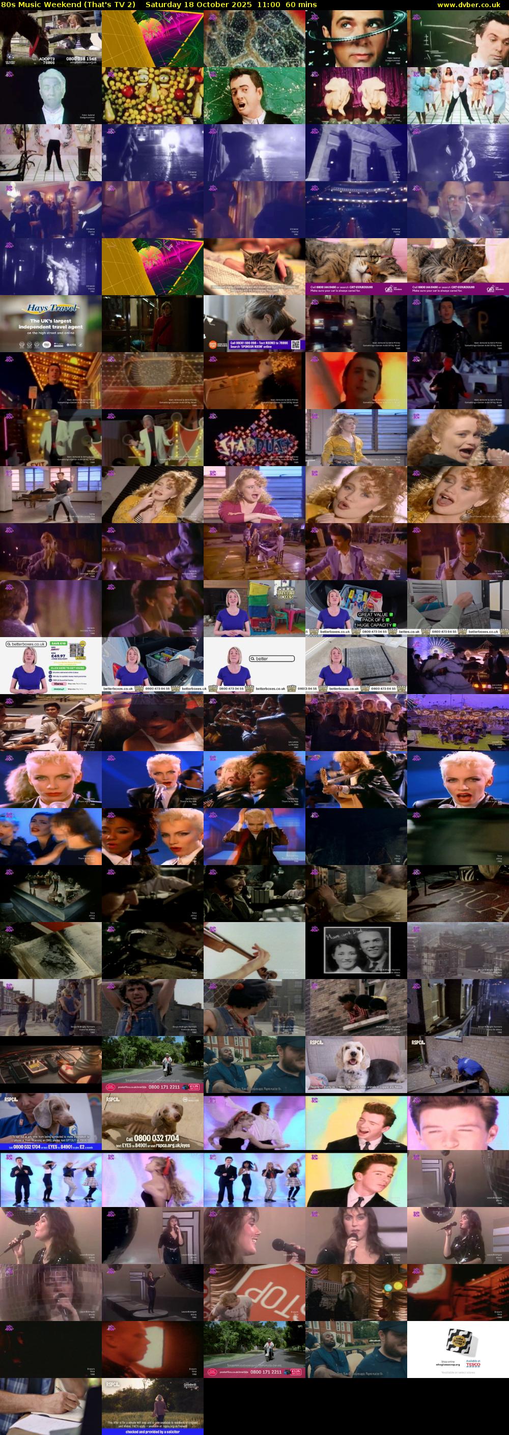 80s Music Weekend (That's TV 2) Saturday 18 October 2025 11:00 - 12:00