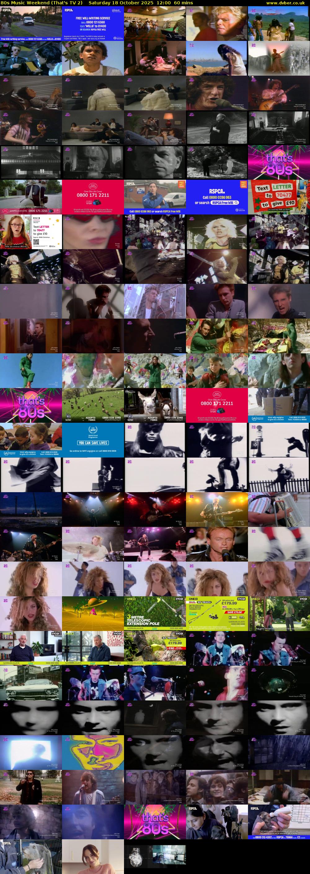 80s Music Weekend (That's TV 2) Saturday 18 October 2025 12:00 - 13:00