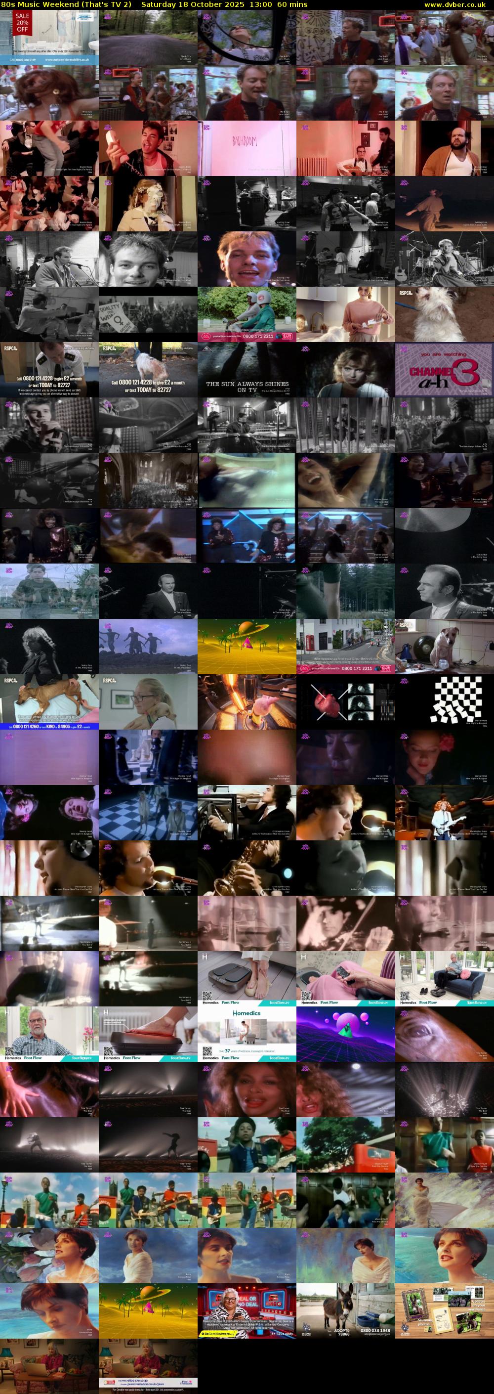 80s Music Weekend (That's TV 2) Saturday 18 October 2025 13:00 - 14:00