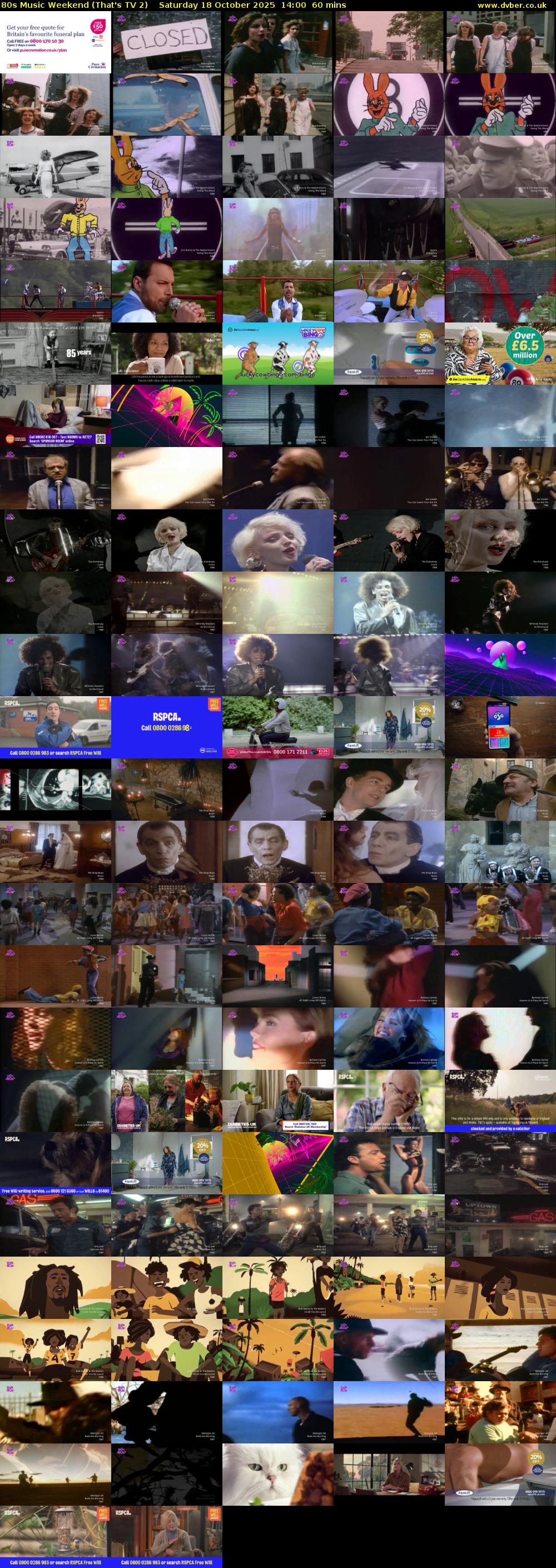 80s Music Weekend (That's TV 2) Saturday 18 October 2025 14:00 - 15:00