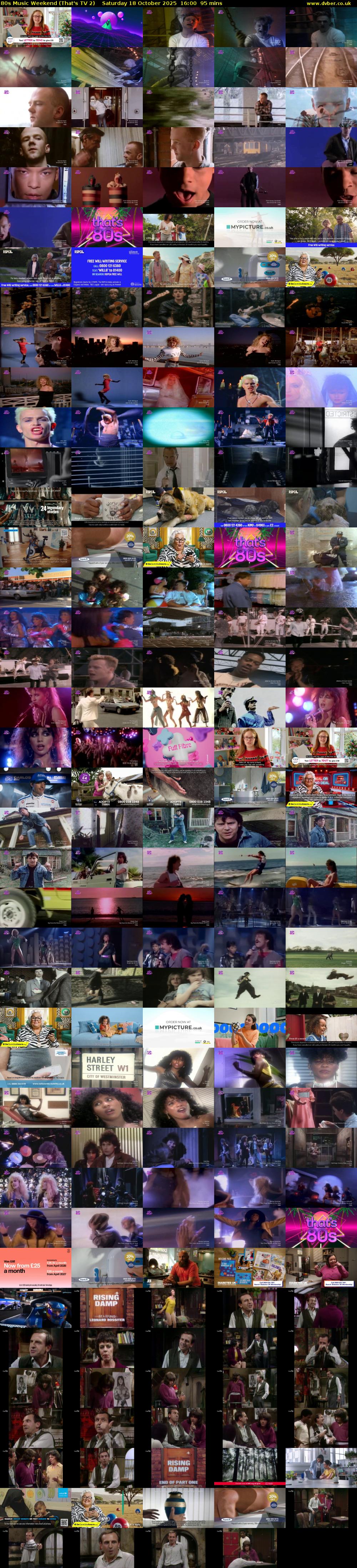 80s Music Weekend (That's TV 2) Saturday 18 October 2025 16:00 - 17:35