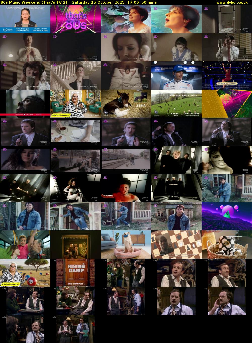 80s Music Weekend (That's TV 2) Saturday 25 October 2025 17:00 - 17:50