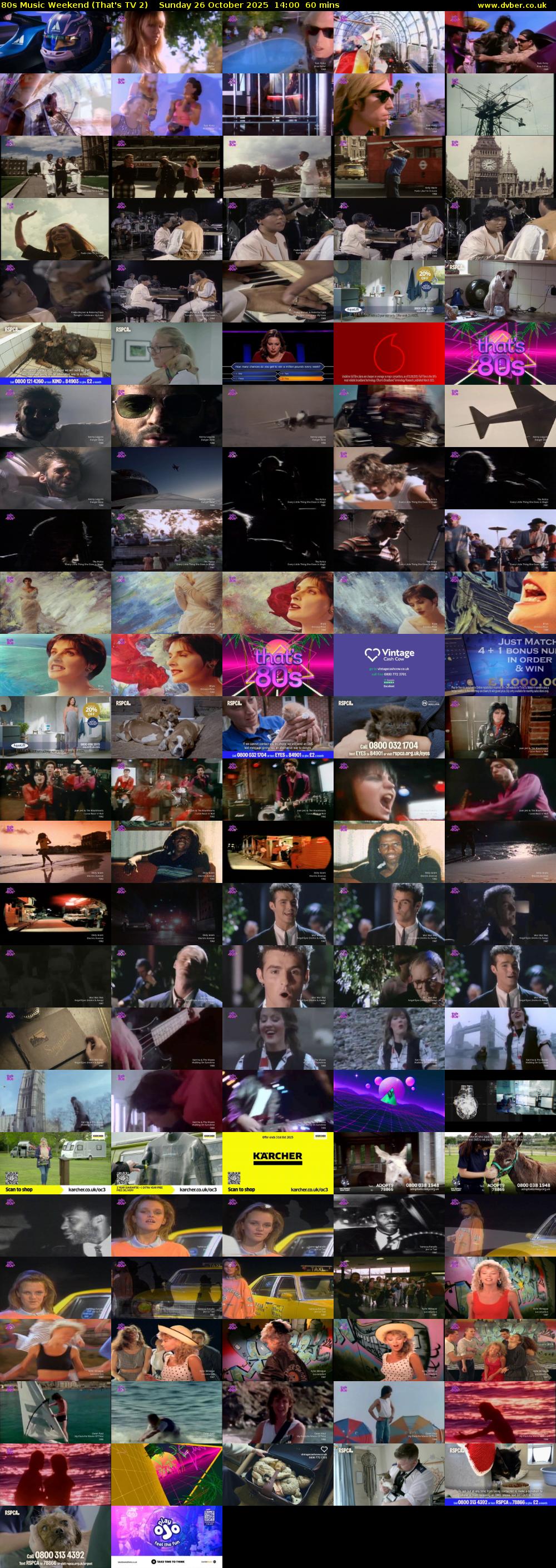 80s Music Weekend (That's TV 2) Sunday 26 October 2025 14:00 - 15:00