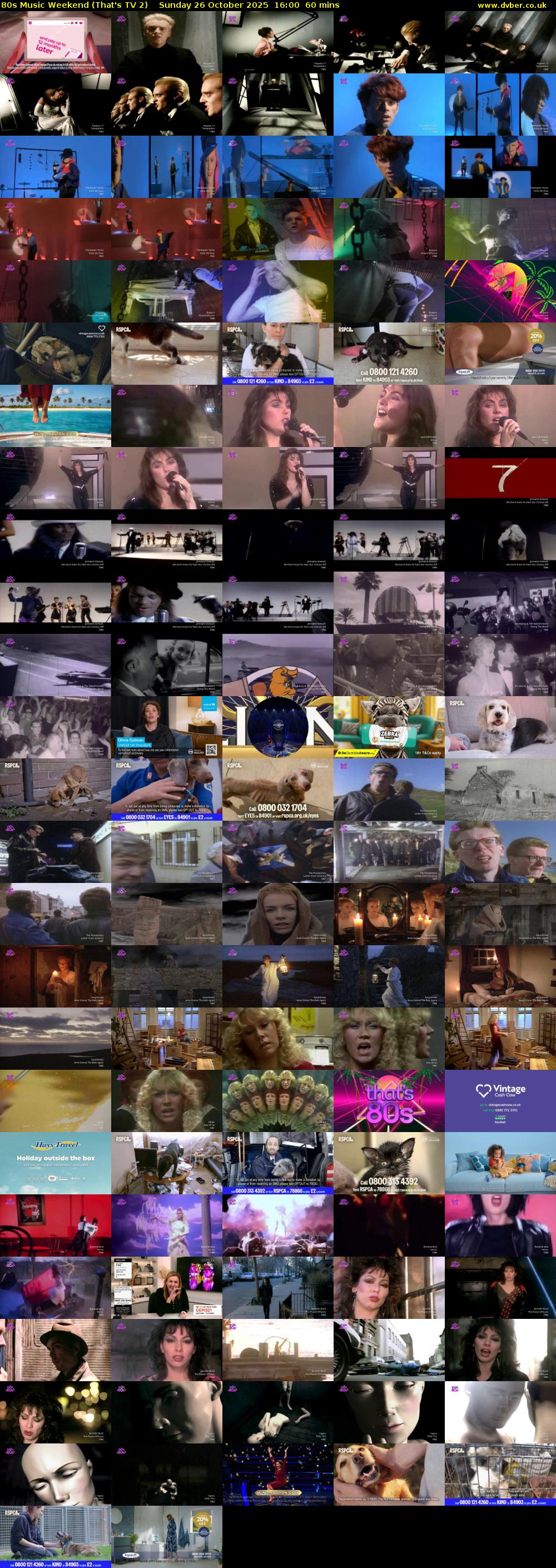 80s Music Weekend (That's TV 2) Sunday 26 October 2025 16:00 - 17:00