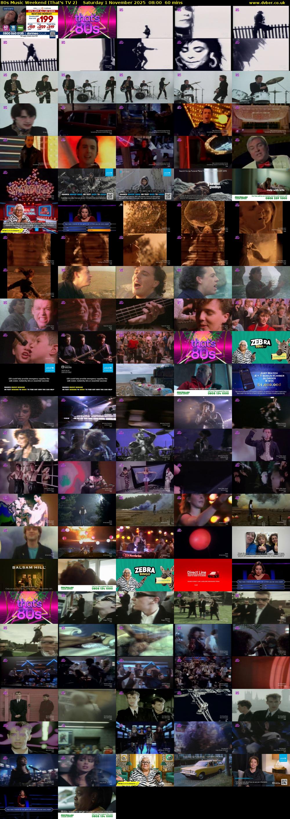 80s Music Weekend (That's TV 2) Saturday 1 November 2025 08:00 - 09:00