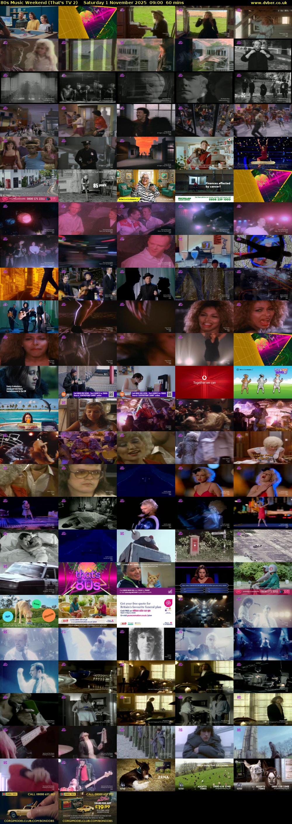 80s Music Weekend (That's TV 2) Saturday 1 November 2025 09:00 - 10:00