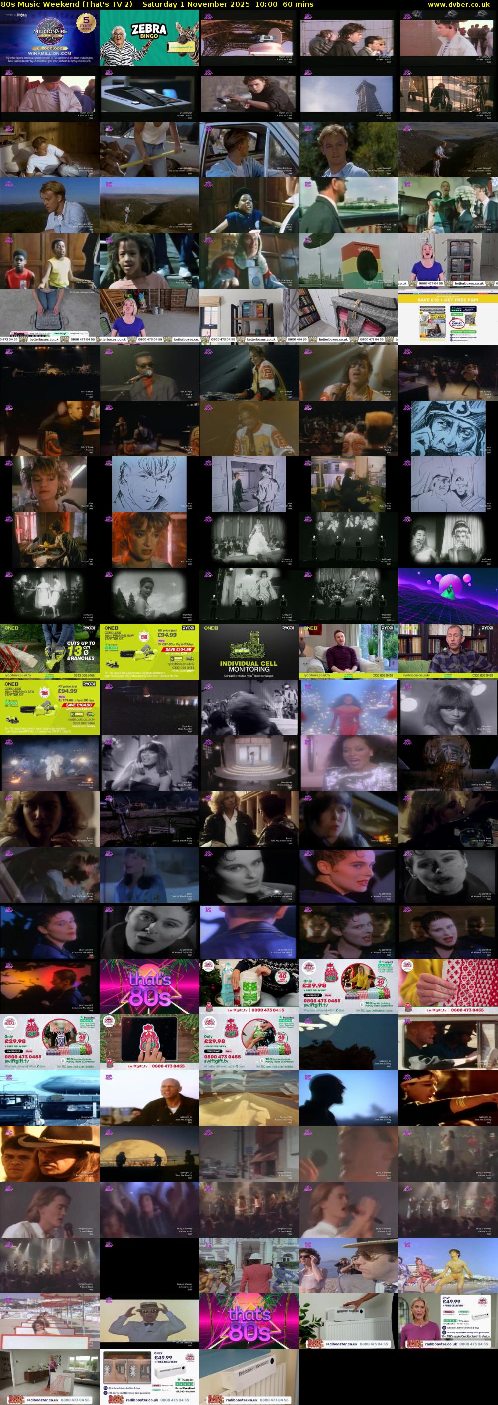 80s Music Weekend (That's TV 2) Saturday 1 November 2025 10:00 - 11:00