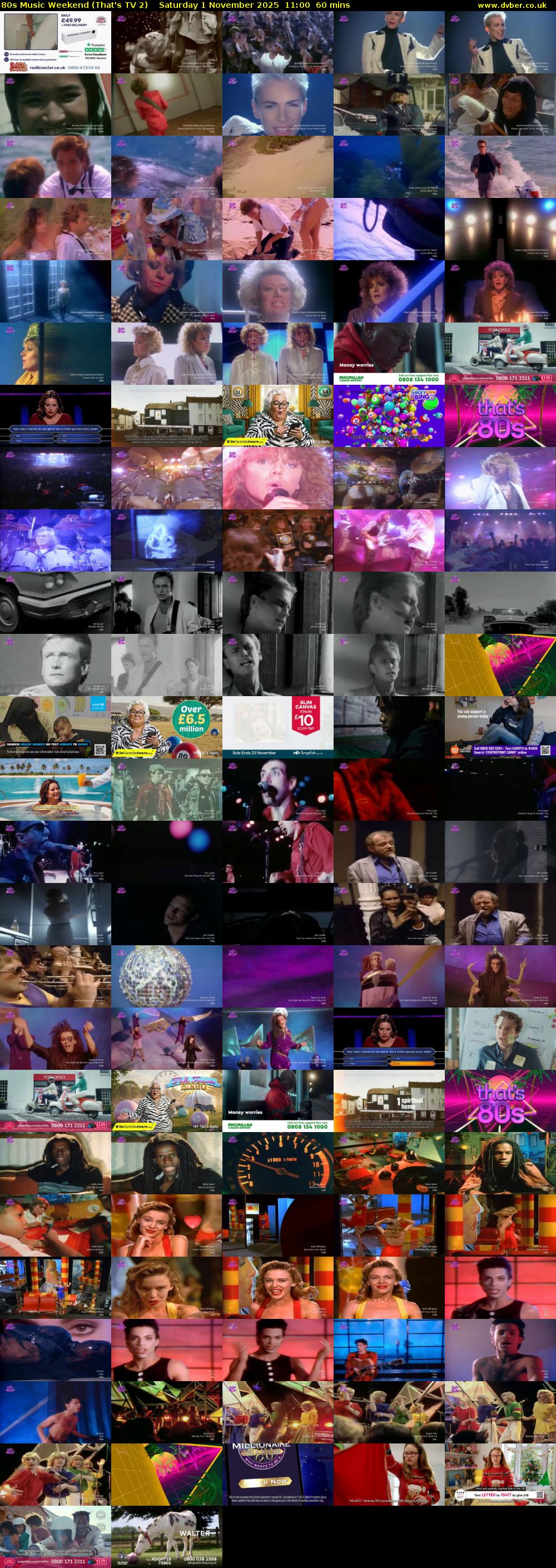 80s Music Weekend (That's TV 2) Saturday 1 November 2025 11:00 - 12:00