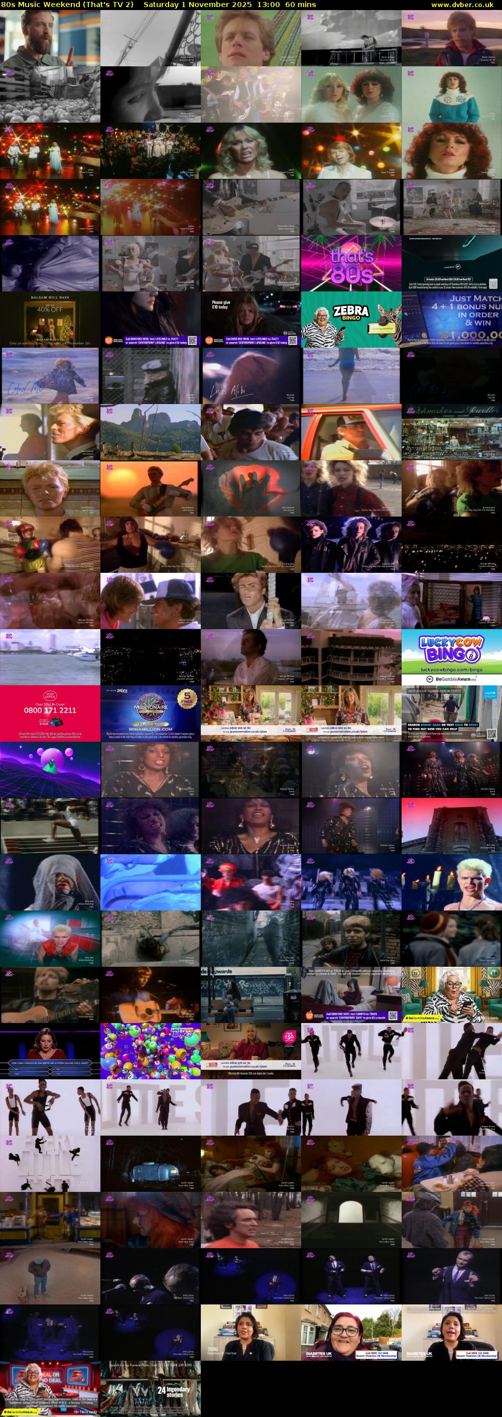 80s Music Weekend (That's TV 2) Saturday 1 November 2025 13:00 - 14:00