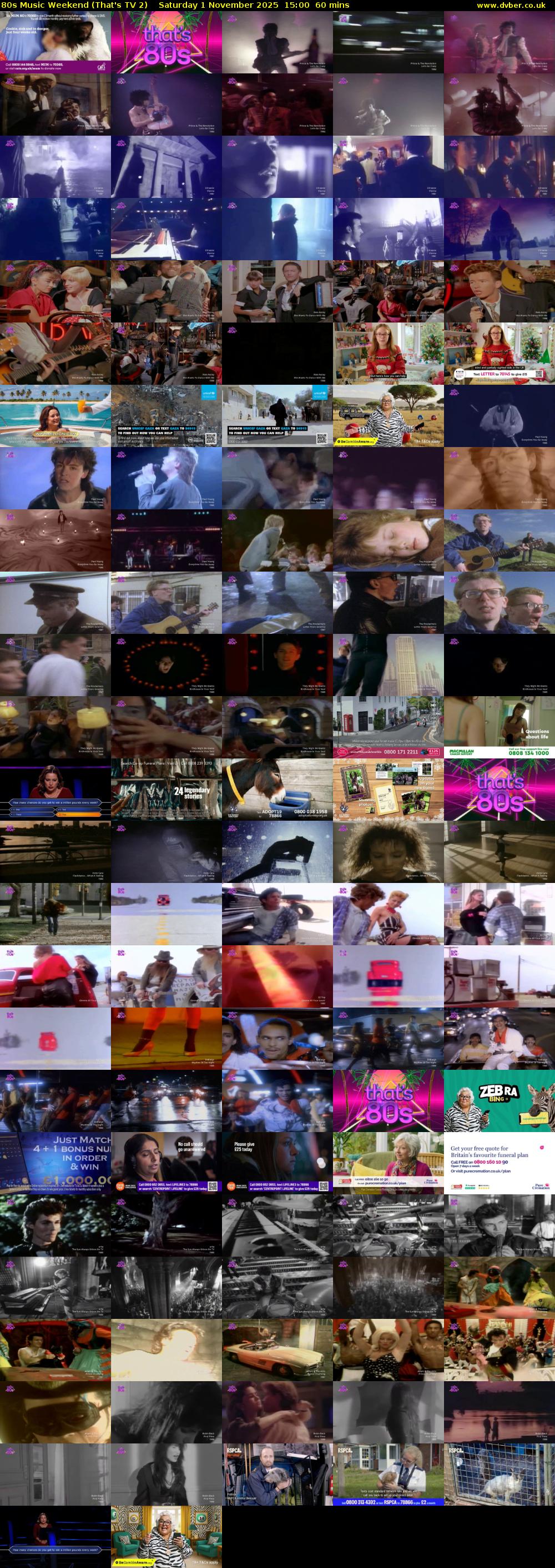 80s Music Weekend (That's TV 2) Saturday 1 November 2025 15:00 - 16:00