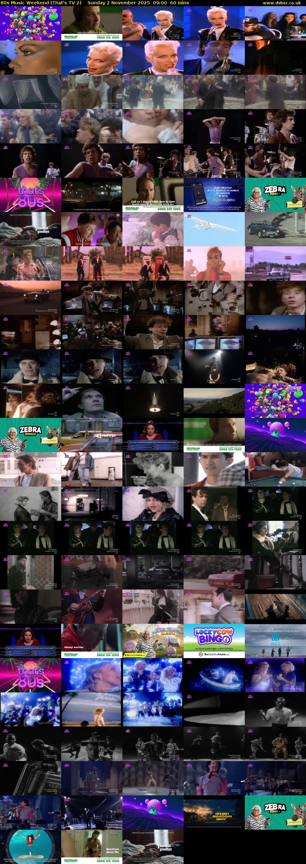 80s Music Weekend (That's TV 2) Sunday 2 November 2025 09:00 - 10:00