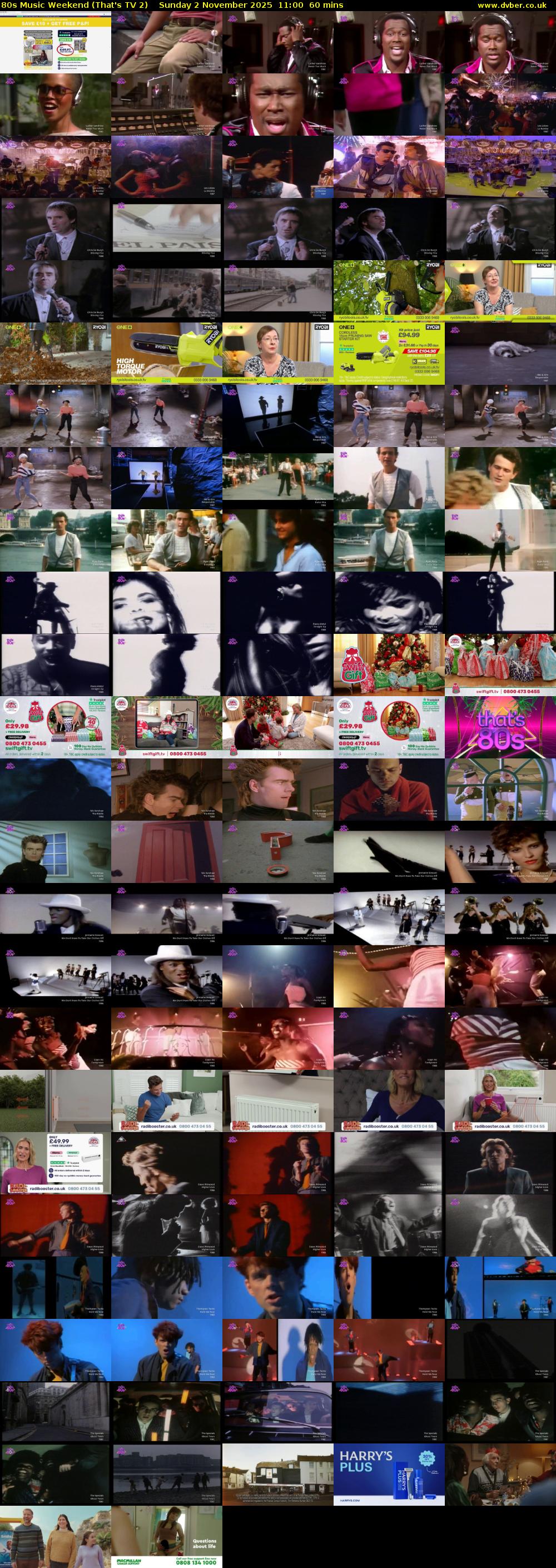80s Music Weekend (That's TV 2) Sunday 2 November 2025 11:00 - 12:00