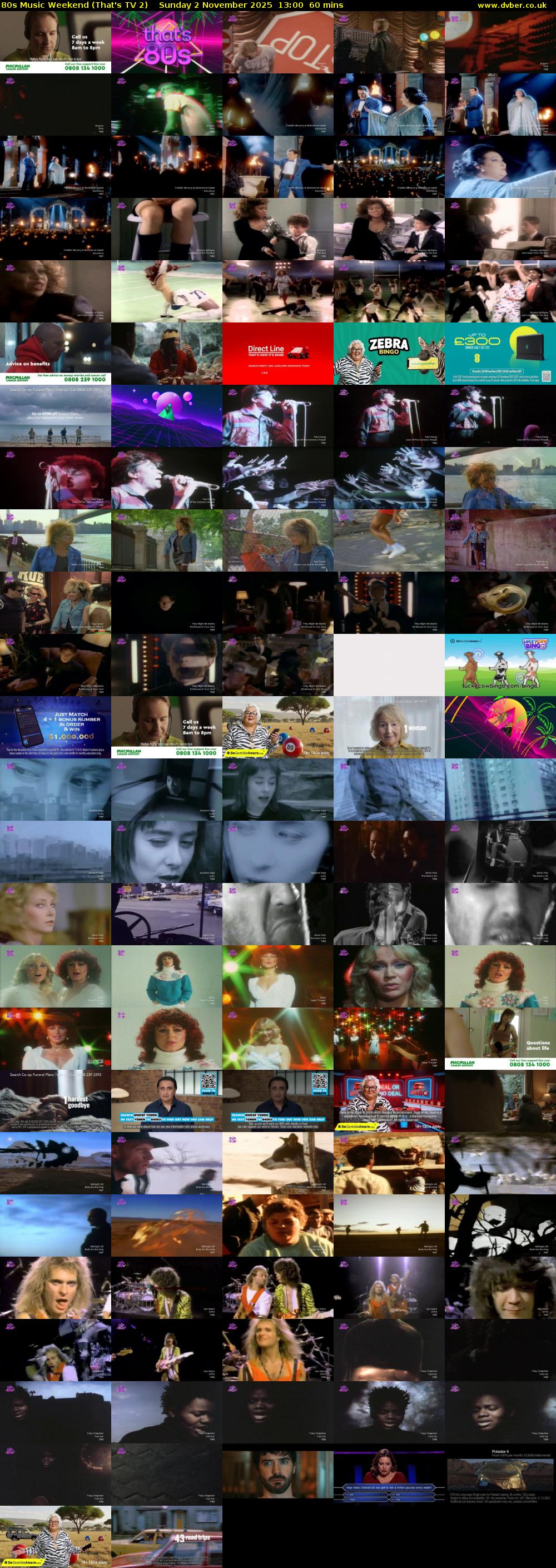 80s Music Weekend (That's TV 2) Sunday 2 November 2025 13:00 - 14:00