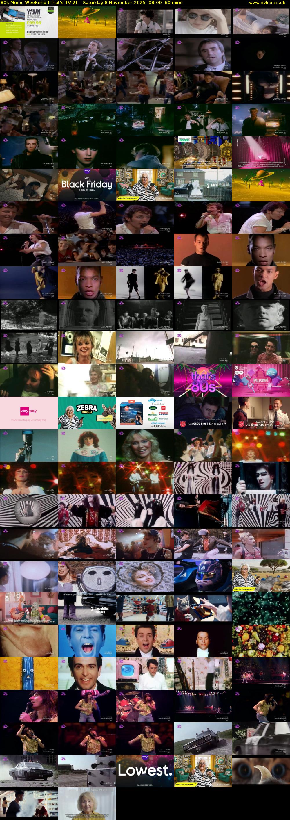 80s Music Weekend (That's TV 2) Saturday 8 November 2025 08:00 - 09:00