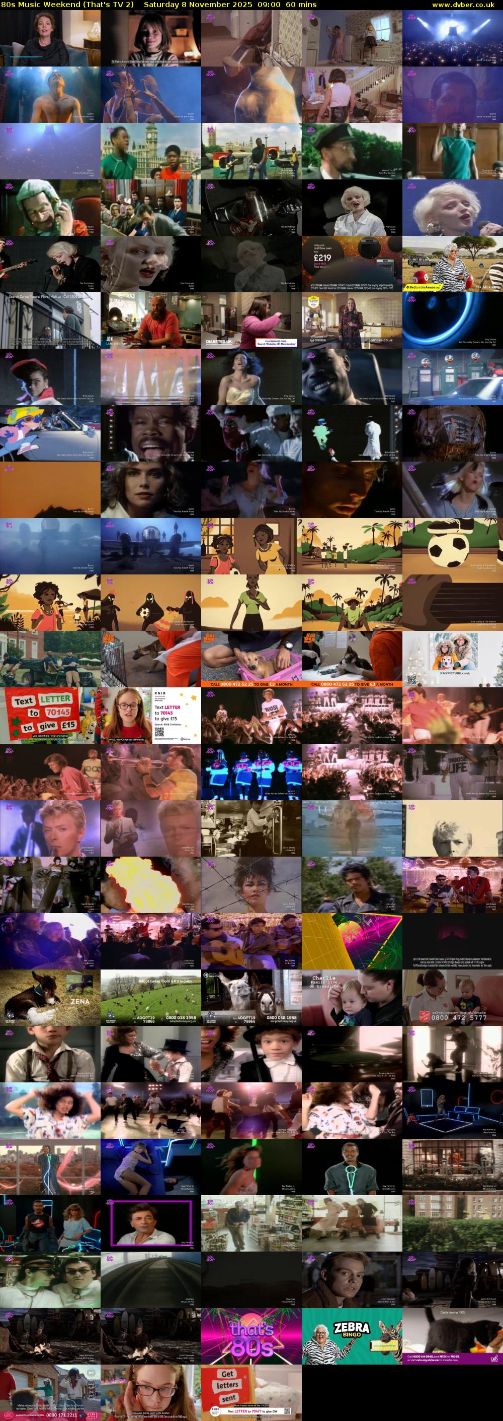 80s Music Weekend (That's TV 2) Saturday 8 November 2025 09:00 - 10:00