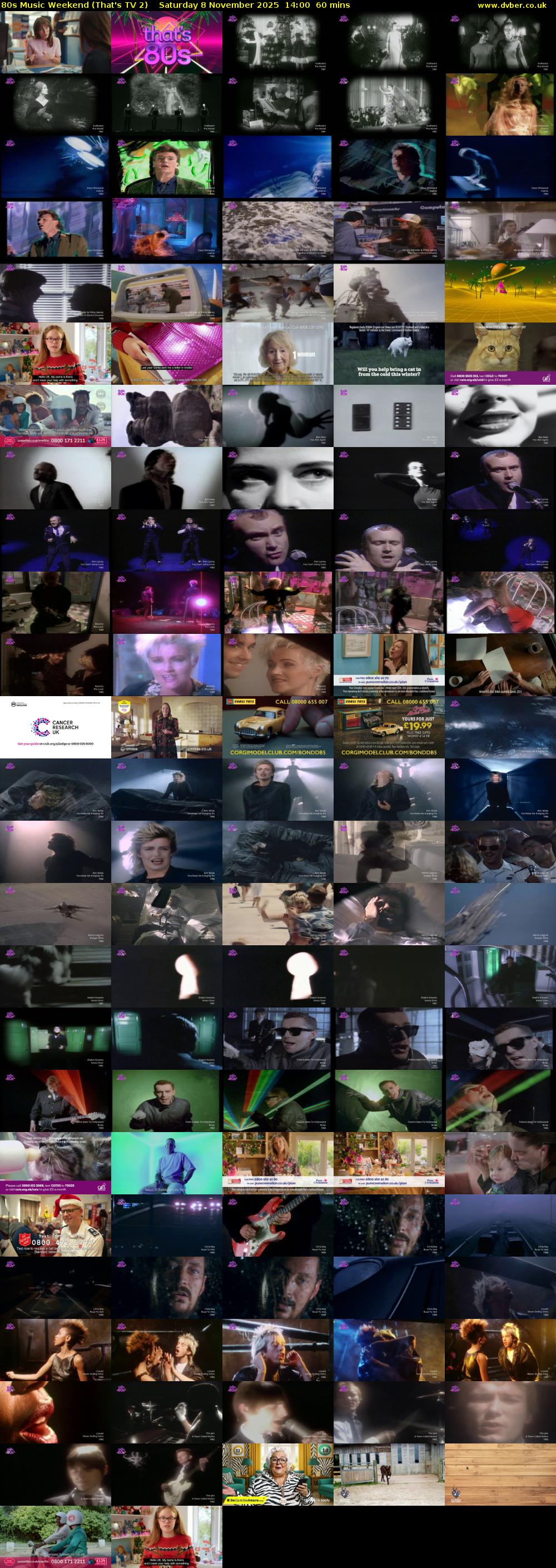 80s Music Weekend (That's TV 2) Saturday 8 November 2025 14:00 - 15:00